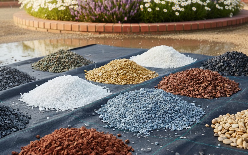 花壇に使う砂利の種類比較