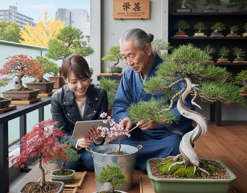 評判の良いミニ盆栽の販売店で健康な株を選ぶ