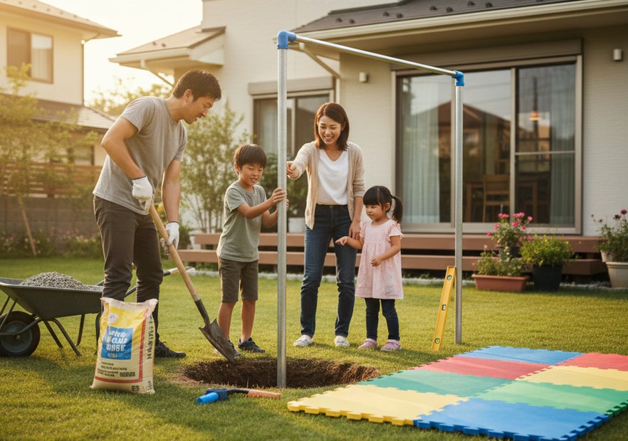 逆上がりの練習を自宅で支える子供用鉄棒の魅力