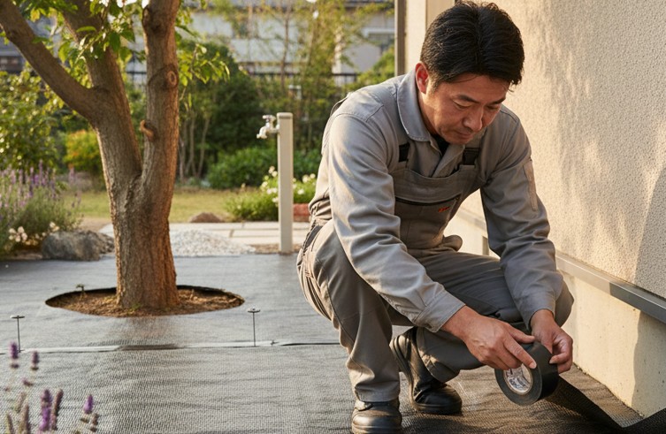 防草シート施工の注意点