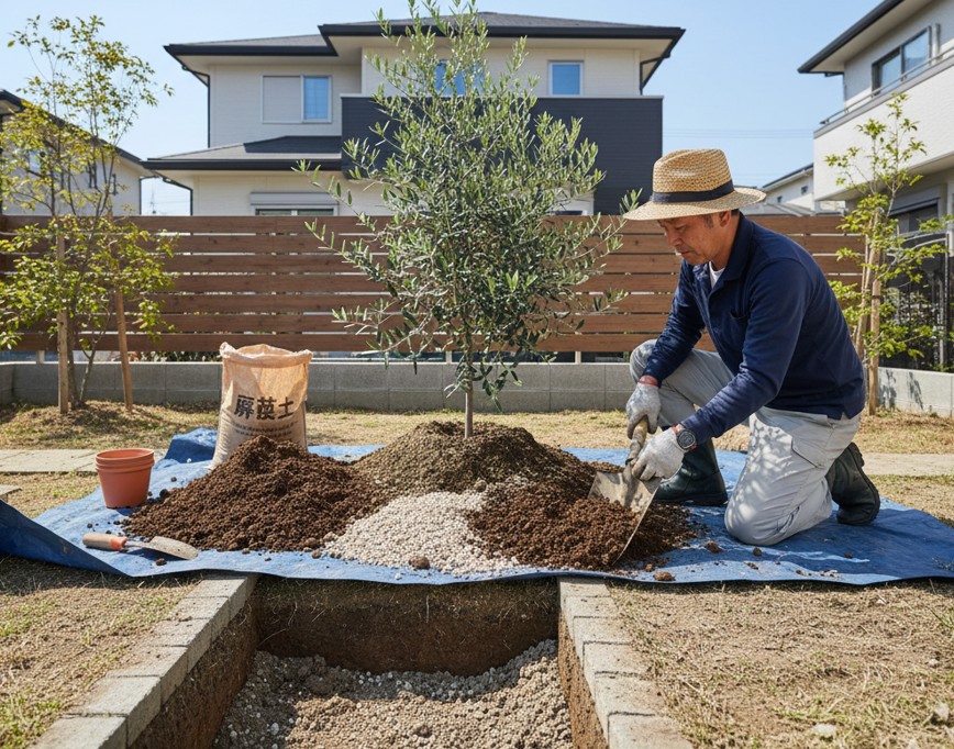 水はけの悪い土壌で根腐れを起こさないための環境整備