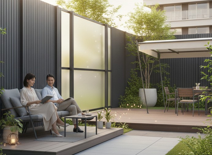 快適なマンション専用庭と目隠しで叶える豊かな暮らし