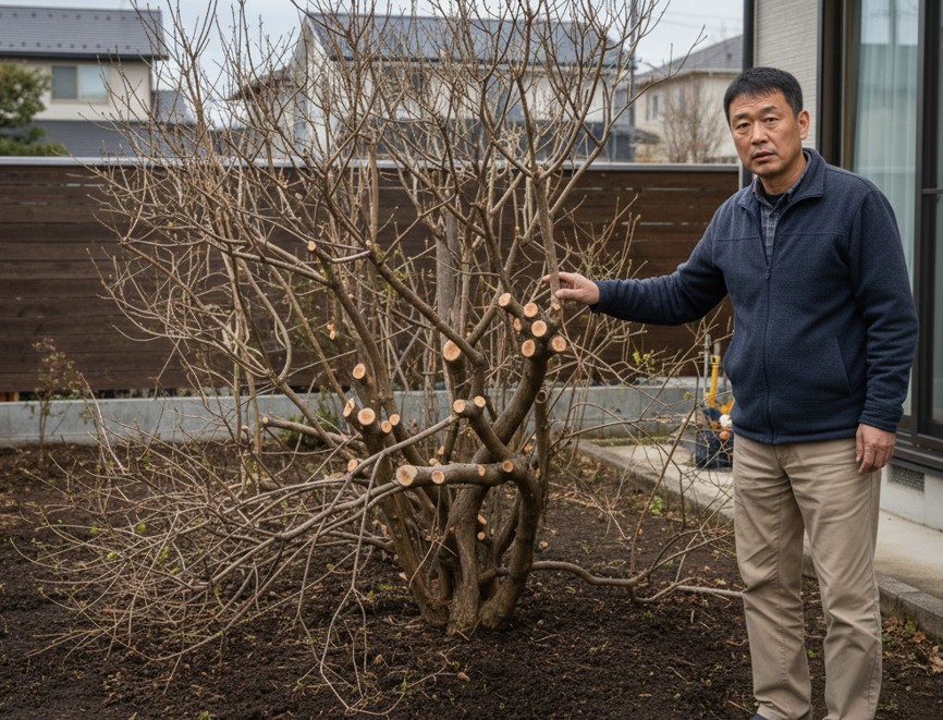剪定時期のミスで翌年の花が咲かないトラブル