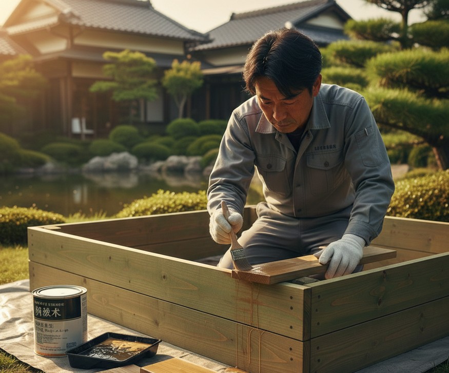 注入材を用いたDIYで失敗しないための防腐塗装術