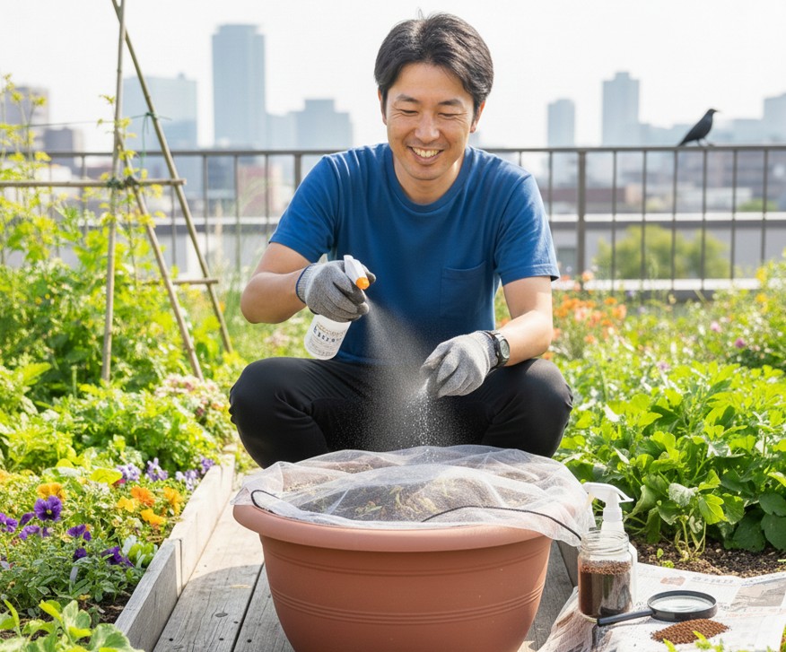 生ゴミを庭に埋める コンポスト