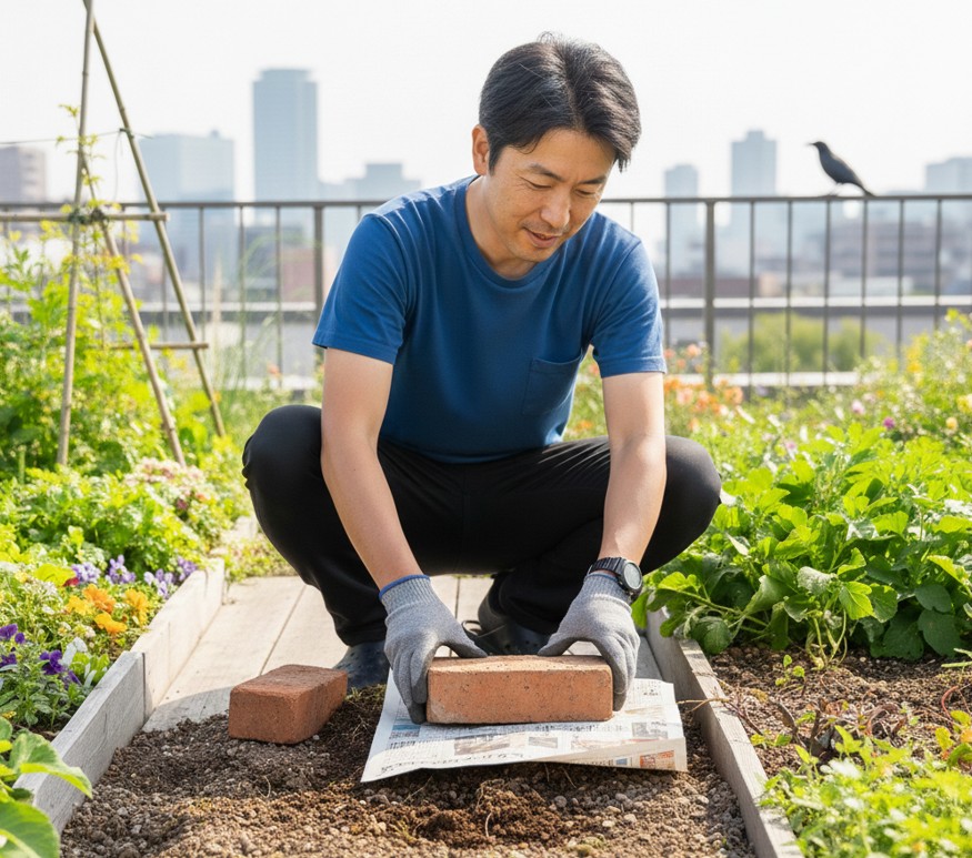 カラスや野良猫による掘り返しを防ぐ動物対策