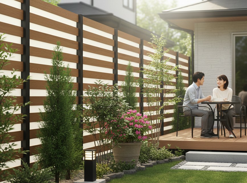 隣の庭との間に目隠しを後付けする際の費用相場