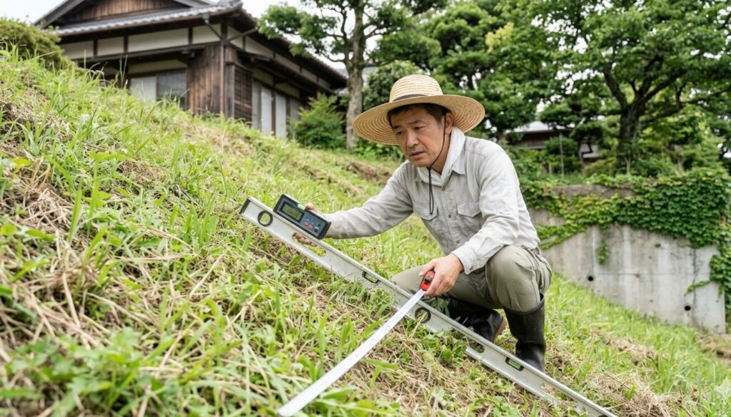 がけ条例の基準と庭の斜面の安全性を確認する方法