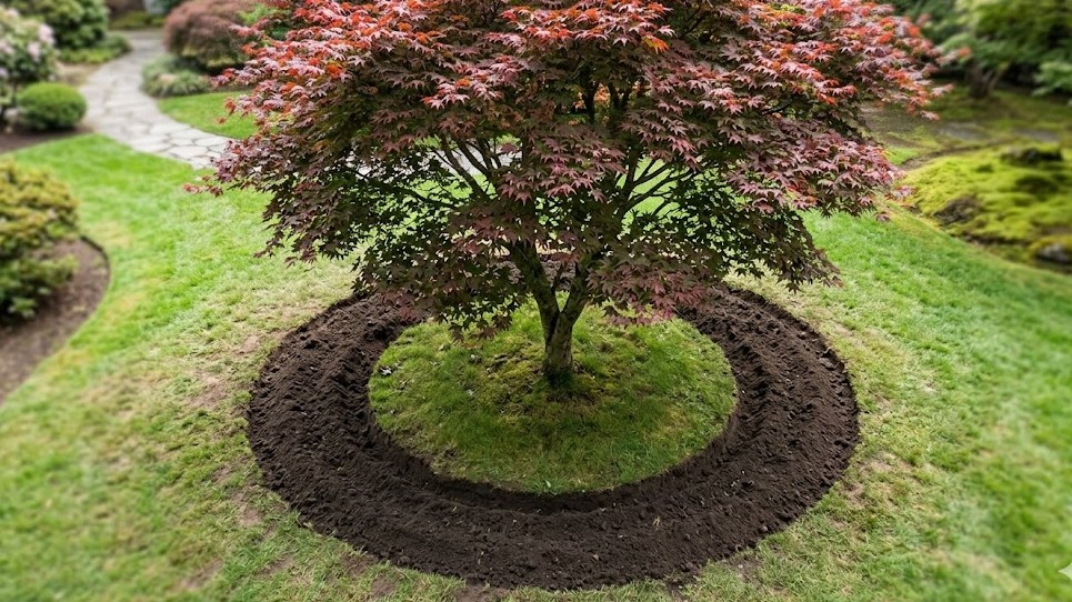 庭木の肥料でおすすめの撒き方は樹冠下の細根を狙う