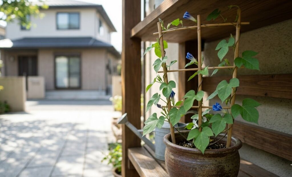 鉢植えで朝顔を庭に植えてはいけないリスクを回避