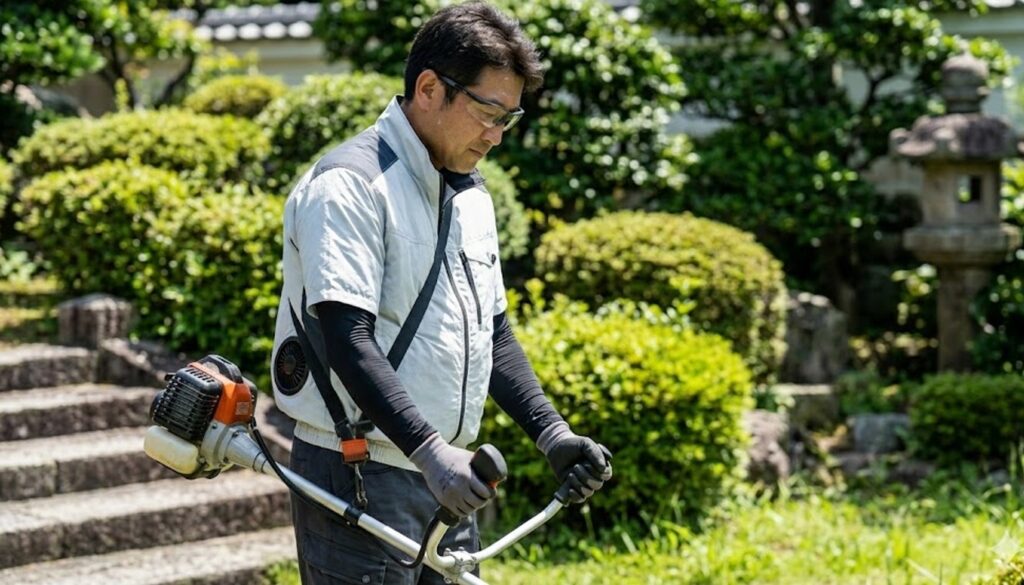 草刈りに空調服はおすすめ?選び方と安全な使い方のポイントを徹底解説
