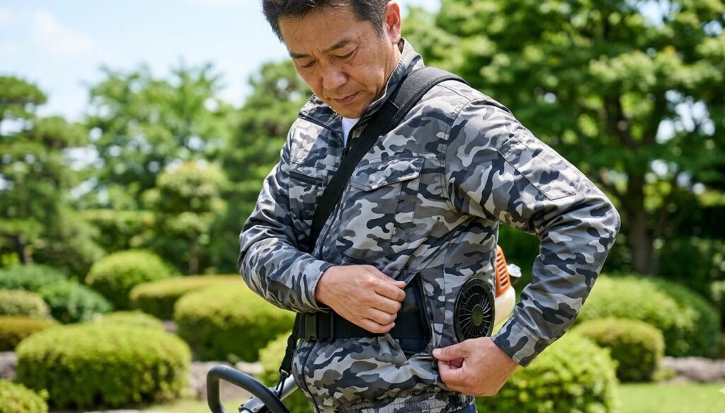 ベルト取り出し口がある草刈り専用モデルの特徴