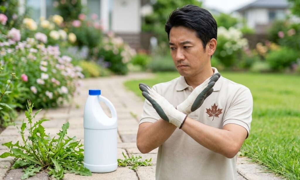 雑草にハイターは厳禁!家の劣化を招くリスクと安全な対策を徹底解説