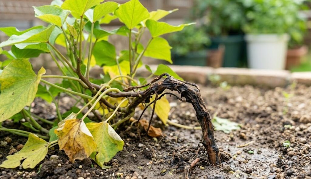 基腐病の感染拡大を防ぐための徹底した防除