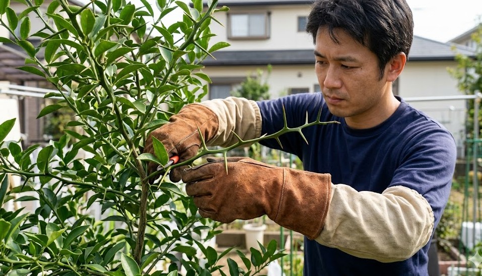 鋭いトゲが引き起こす怪我や作業の危険性