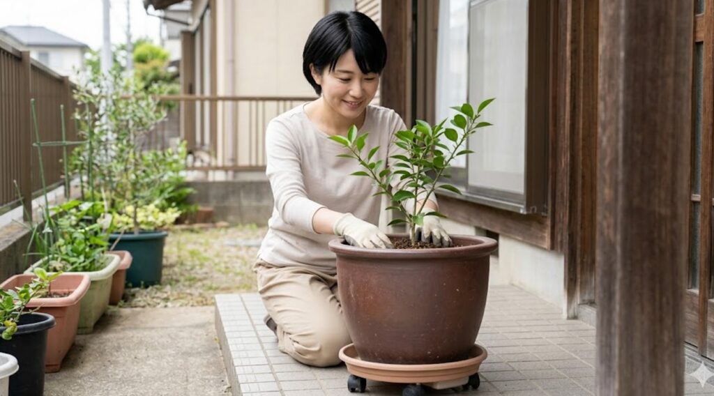 鉢植え栽培で巨大化や寒さのリスクをコントロールする