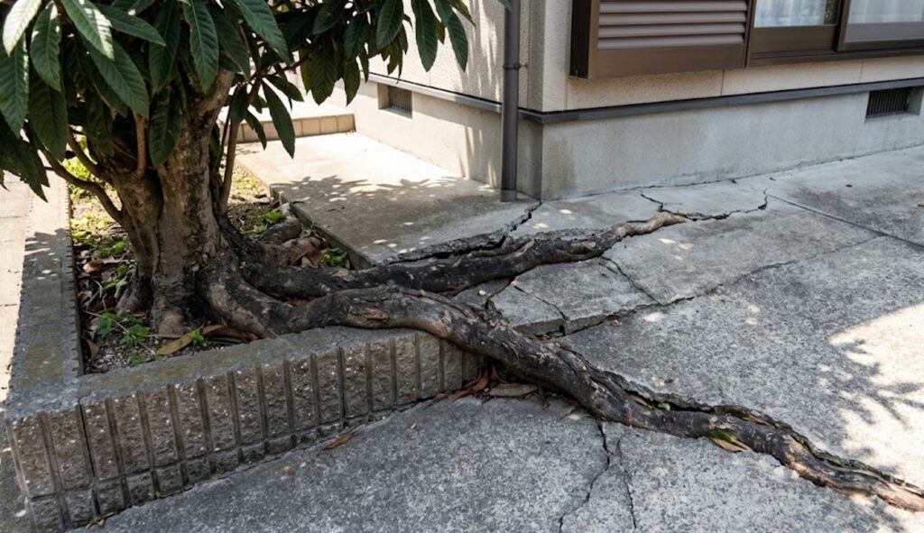 建物や配管を破壊する強靭な根の広がりとリスク