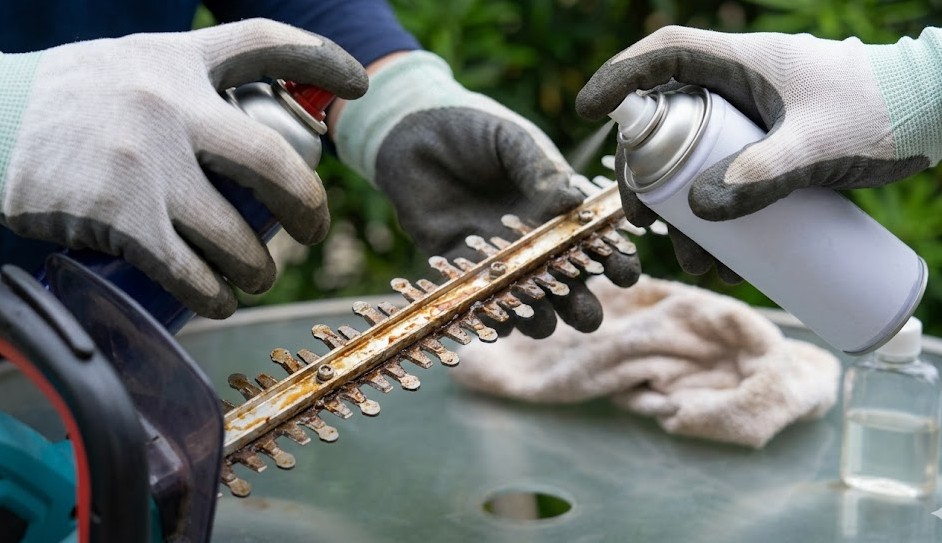 刃の切れ味を長持ちさせる専用クリーナーでの手入れ