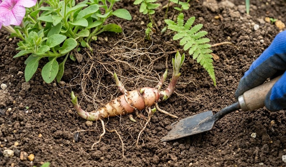 ヨモギが地下茎で増えすぎる