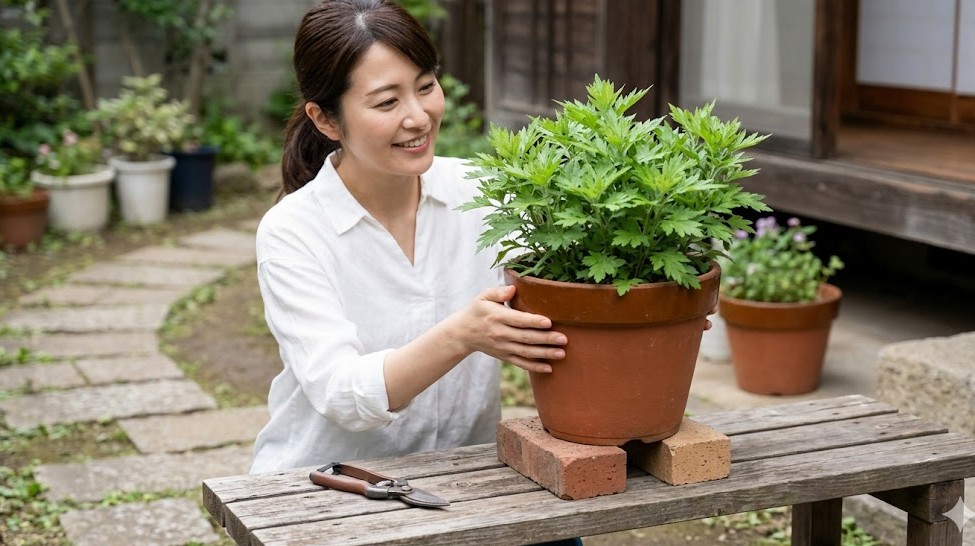 ヨモギは鉢植えなら育てやすい