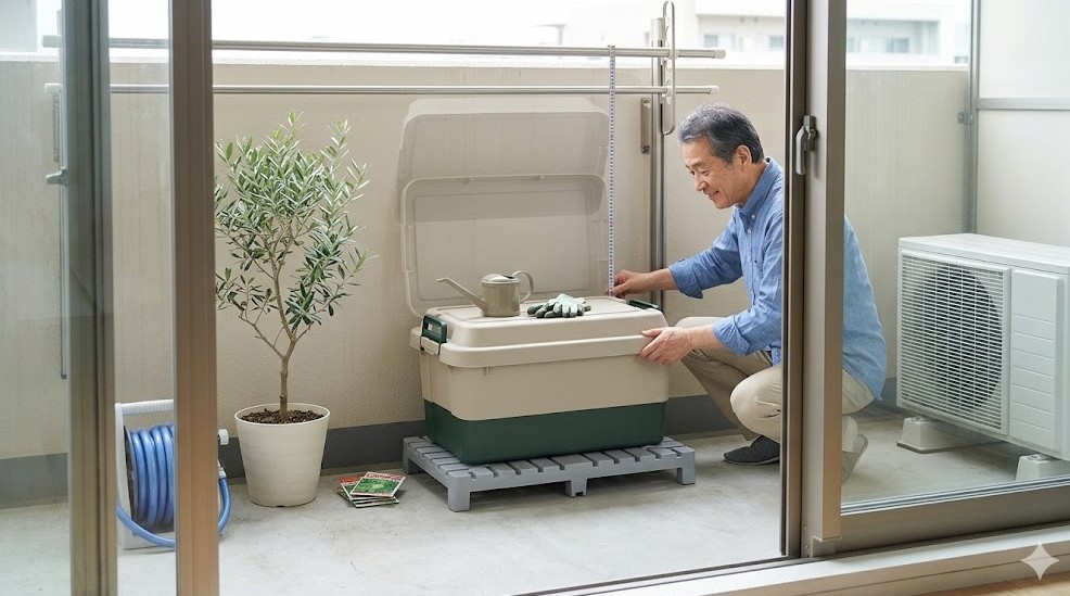 ベランダ収納に合うサイズ