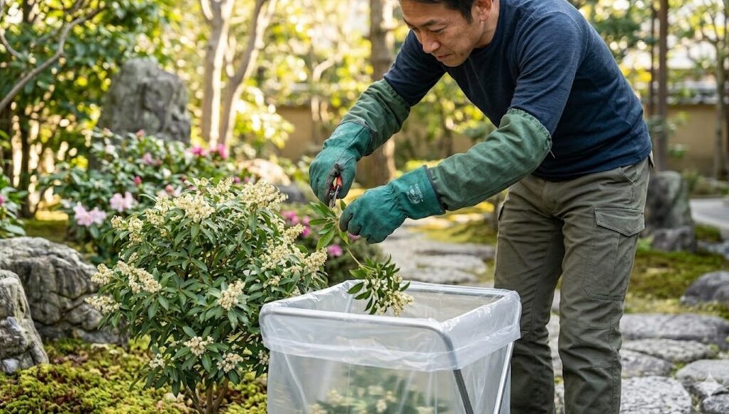 剪定時期と安全な回収方法