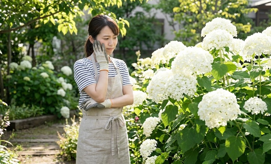アナベル（紫陽花）を庭に植えてはいけない？理由と後悔しない対策