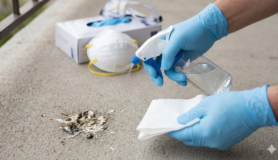 健康を守る！ハトの糞を掃除する時の正しい手順