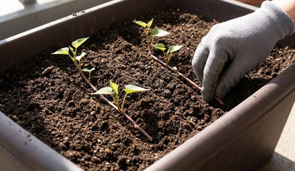 植え方と株間のコツ