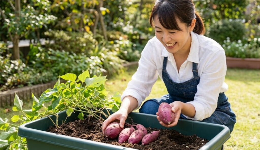 サツマイモのプランター深さまとめ