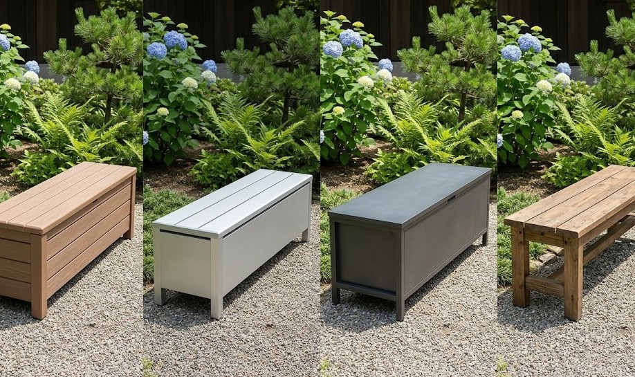 ガーデンベンチ収納の種類