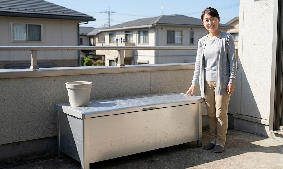 アルミ収納ベンチの利点