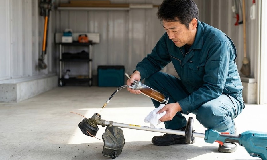 充電式モデルの給脂箇所と作業の頻度