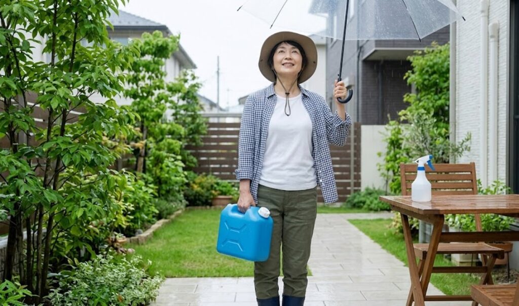 散布後1時間で雨が降っても安心な優れた耐雨性