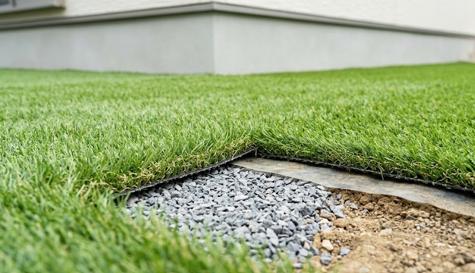 先に人工芝を敷いた場合の注意