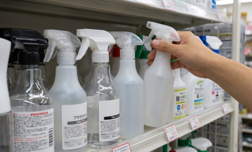 100均のアルコールスプレーボトルを選ぶ際の注意点