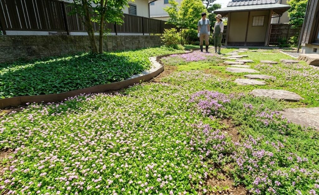 地表を覆って抑制するおすすめのグランドカバー植物