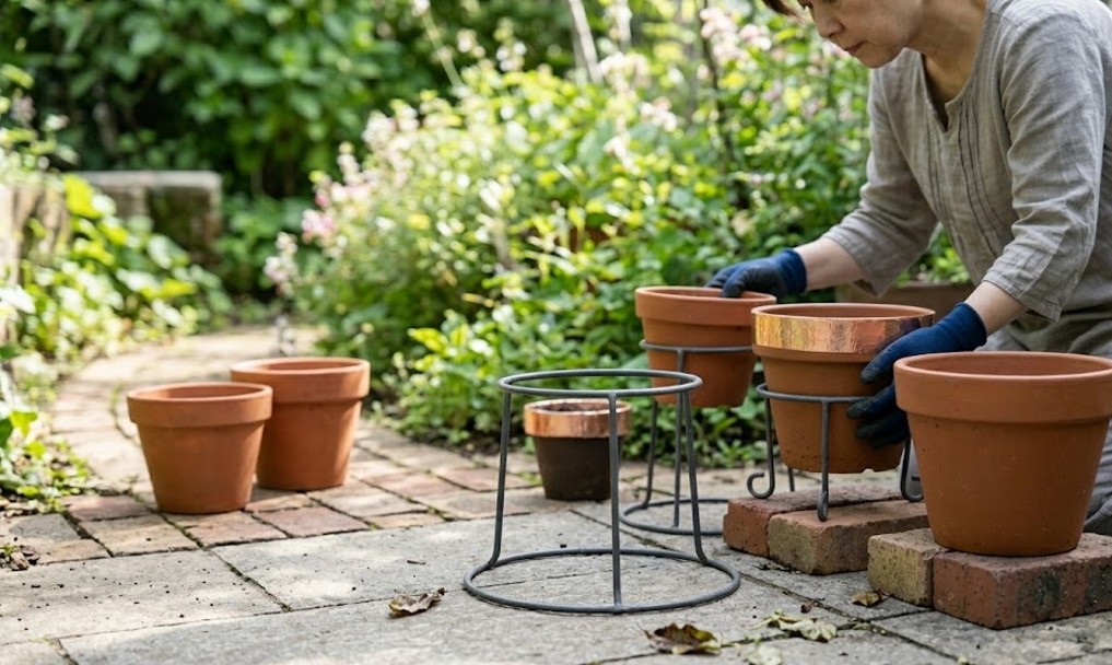 湿気を除きナメクジの卵を寄せ付けない庭の管理術