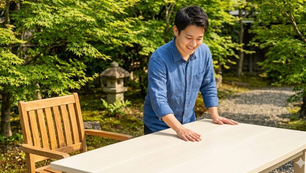 チーク材やアコヤなど木製家具の耐久性を比較