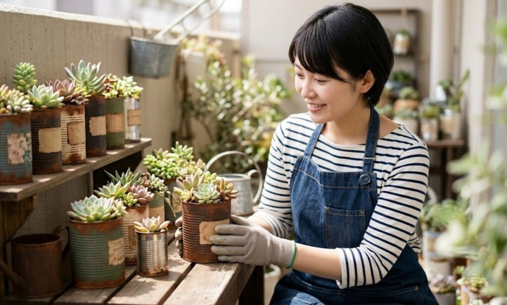 空き缶リメイクガーデニングの楽しみ方まとめ