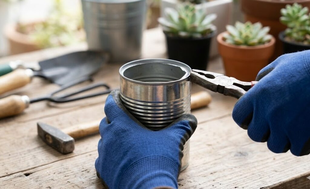 安全な切り口の処理と排水のための穴あけ