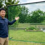 庭に防球ネットカーテン式を自作する方法！費用やレールの選び方とは