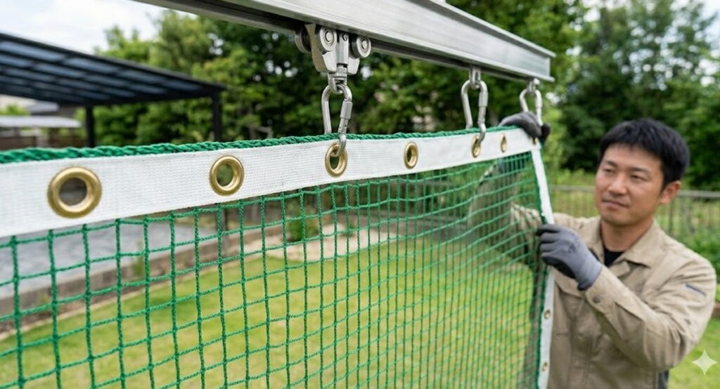 防球ネットリング加工の必要性