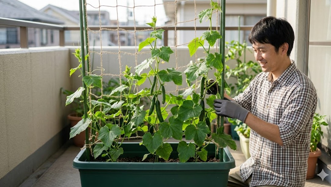 きゅうり1株の収穫量はプランター栽培で何本？多収穫を狙う育て方