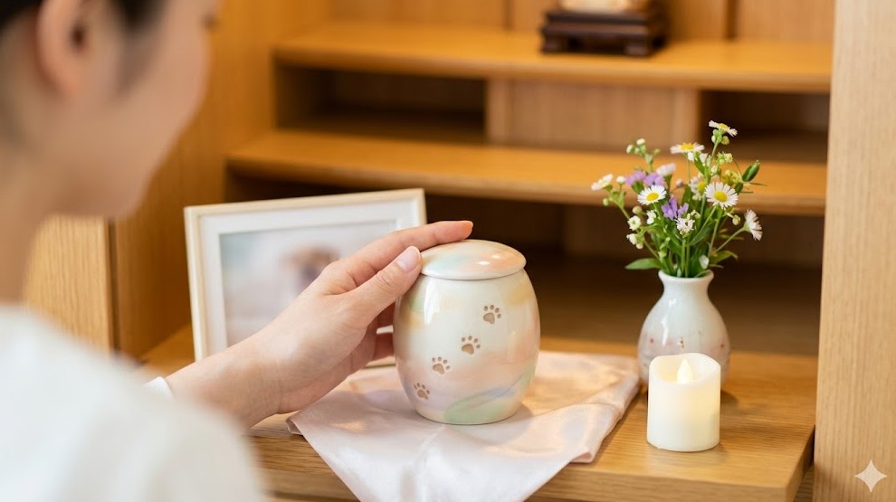 ペットの遺骨を家庭で保管する霊的な解釈