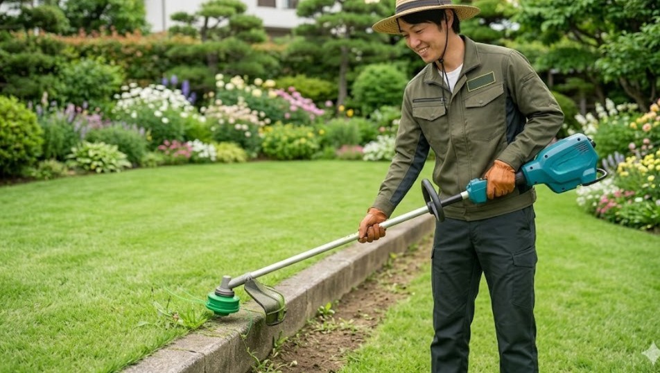 根元切れを防ぐための先端で刈るテクニック
