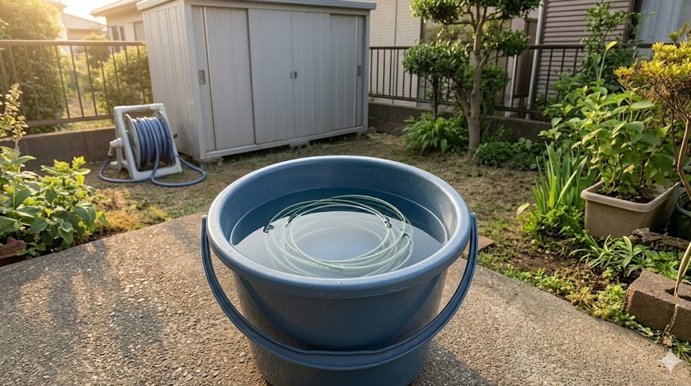 水に浸ける吸水処理でコードの耐久性を向上させる