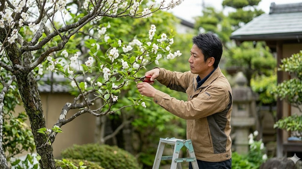 利休梅の剪定時期