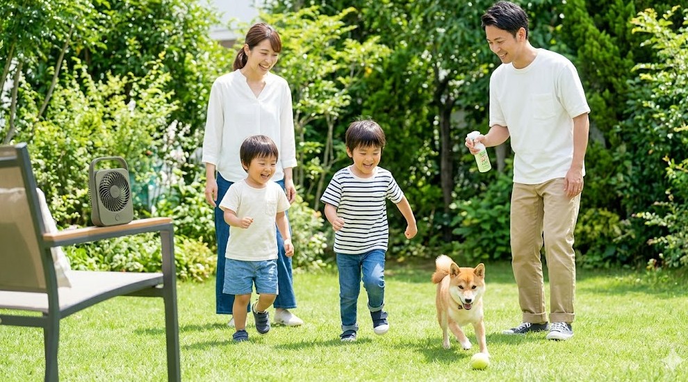 子どもやペットがいても安心！庭の安全な蚊対策・運用マニュアル