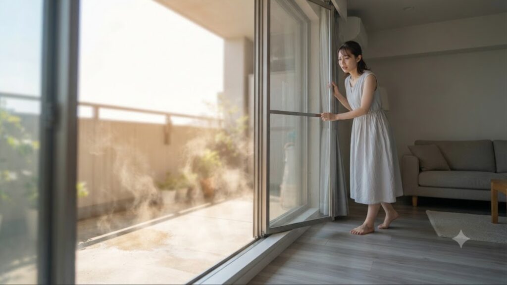 ベランダでの散水が室内の湿度を上げるリスク